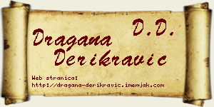 Dragana Derikravić vizit kartica